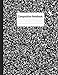 Black Composition Notebook with 150 pages college ruled paper. 8.5 x 11 inches for school, university, work, and daily life.