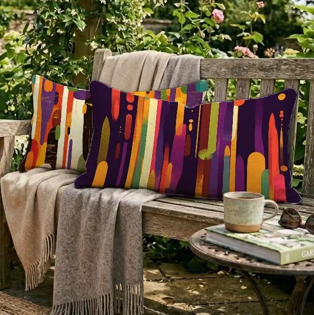 Housse coussin extérieur 70x90 résistante à l'eau pour grand canapé