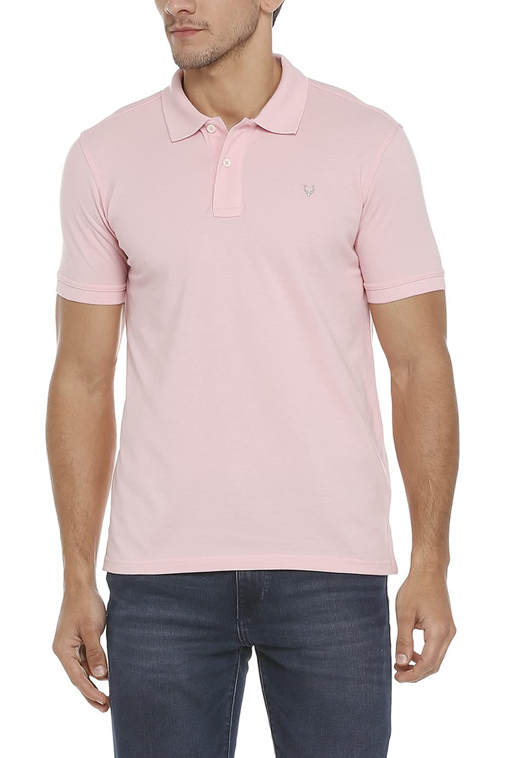Allen SollyMen's Cotton Regular Fit Polo T-Shirt
