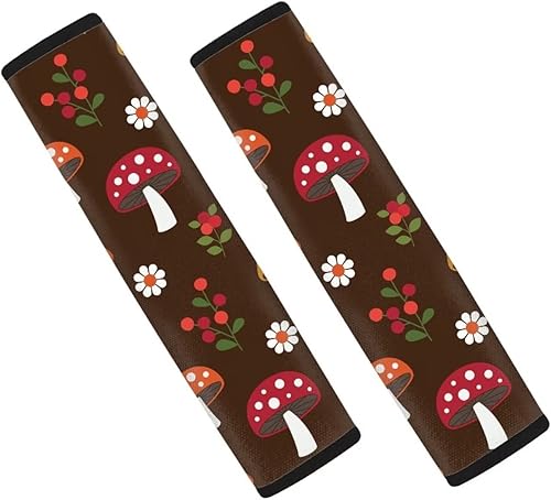 FOR U DESIGNS 2 almohadillas de neopreno para cinturón de seguridad para automóviles, fundas universales para cinturón de seguridad de automóvil,