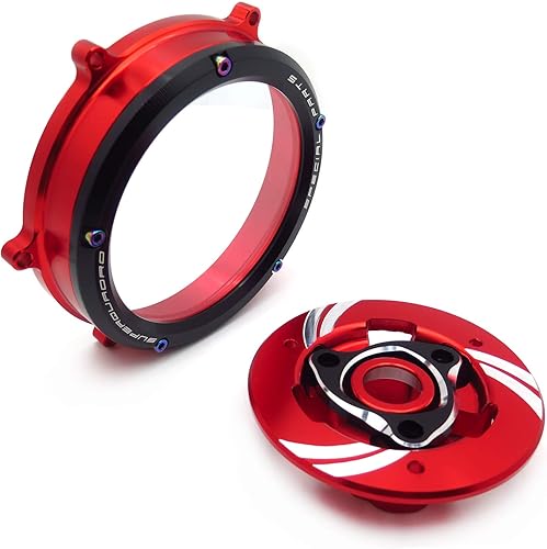 Miniatura 6 de Elegante cubierta transparente de embrague de carreras y retención de resorte compatible con Ducati 1199 1299 959 Panigale RS 2012-2016 (ver ajuste)