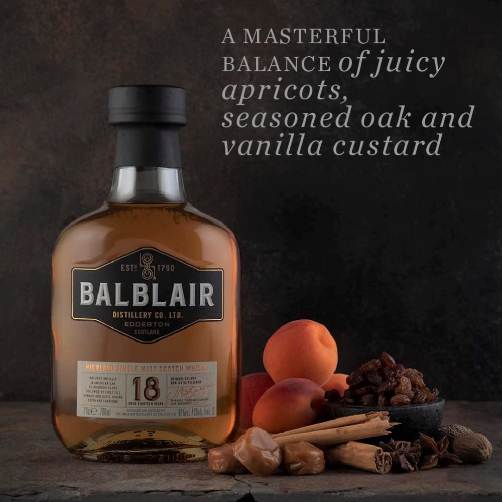 Balblair 18 Year Old Highland Single Malt Scotch Whisky, 46% ABV