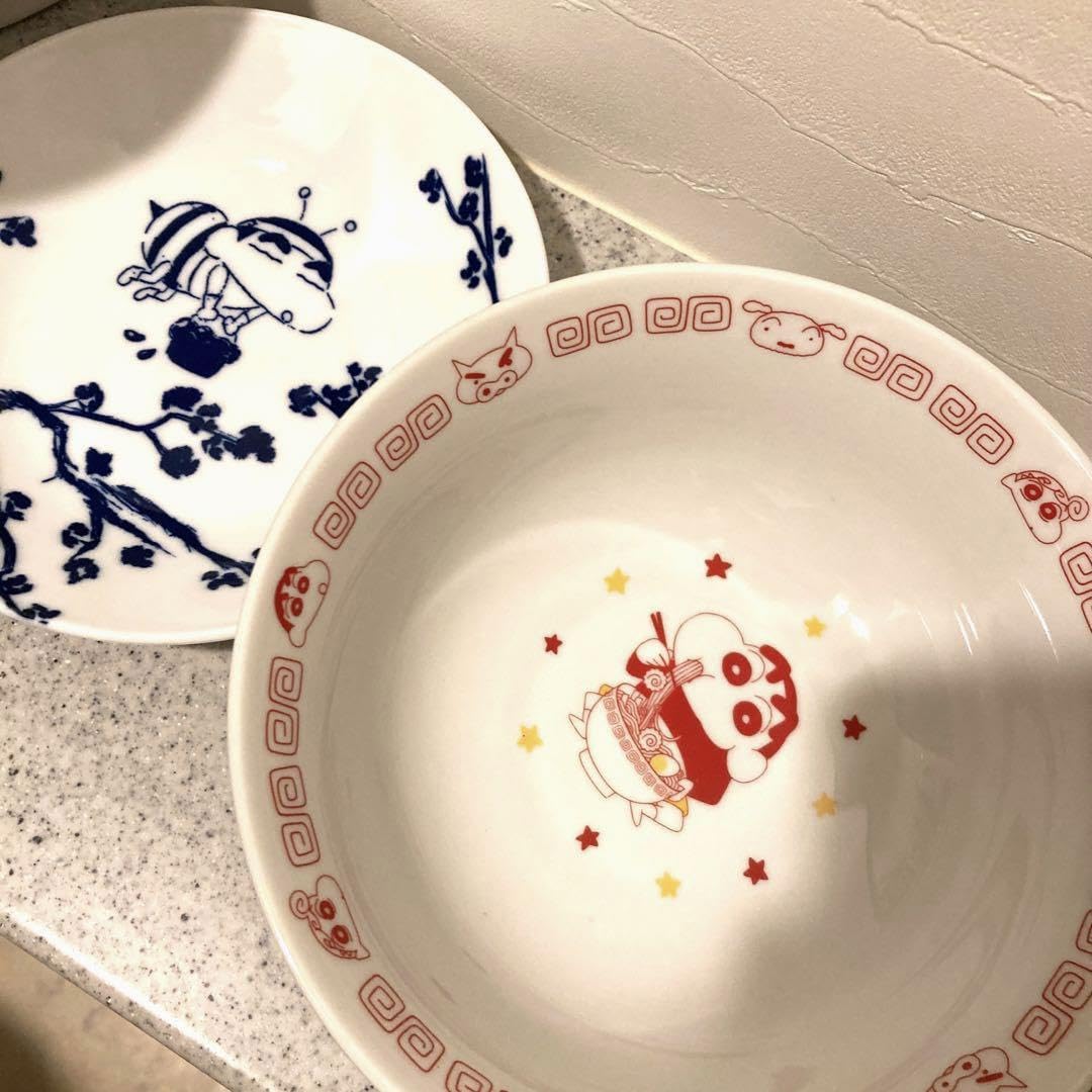 Amazon.co.jp: クレヨン しんちゃん 限定 丼ぶり お皿セット : 文房具  