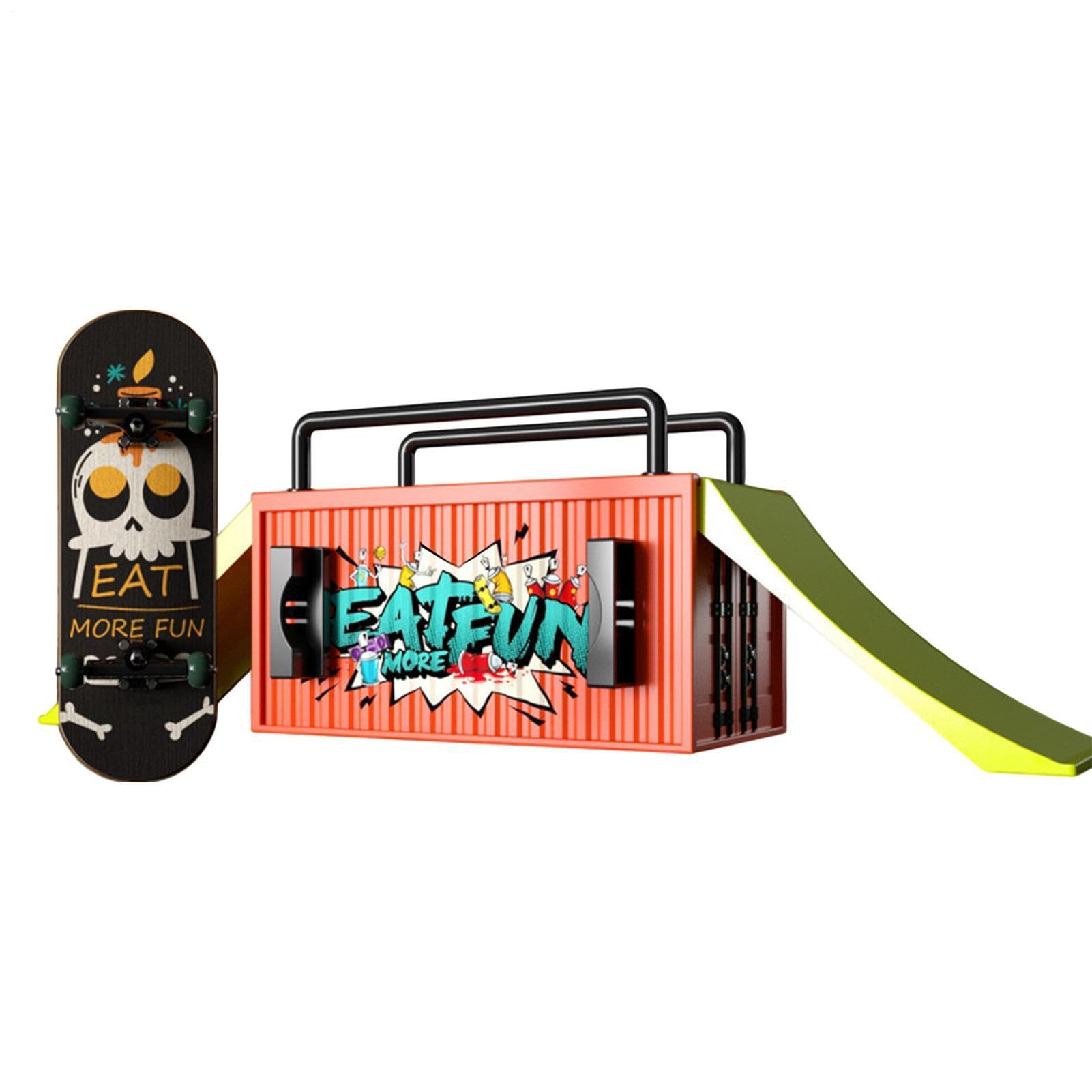 Finger Skateboards - 5.91 Inches Mini Finger Skateboard - Skateboard Ramps Set - Fun Fingers Sports Toy With Ramps & Accessories For Skill Training, Ideal For Kids' Play & Gifting