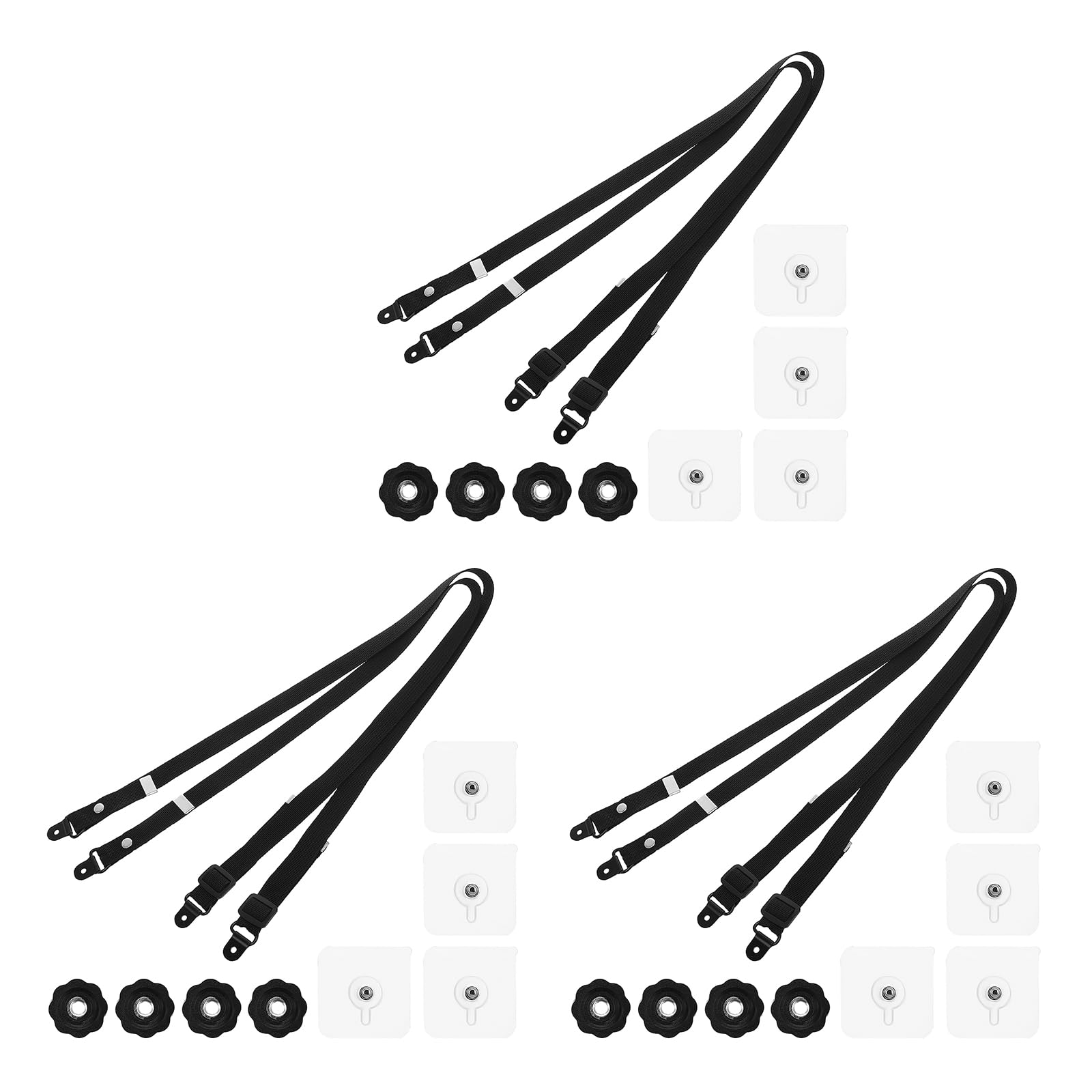 6 Correas de Seguridad Ajustables para TV Correas Antivuelco para Muebles y Paredes Anclajes Anticaídas para Bebés Prevención de Vuelcos para Televisores Interiores Fijación