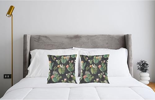 Miniatura 3 de Swono Juego de 2 fundas de almohada decorativas con diseño de fantasma, lindo diseño de fantasma, boo de Halloween, diseño de burbujas de discurso,