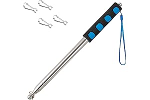 Telescopic Handheld Flagpoles with Clips