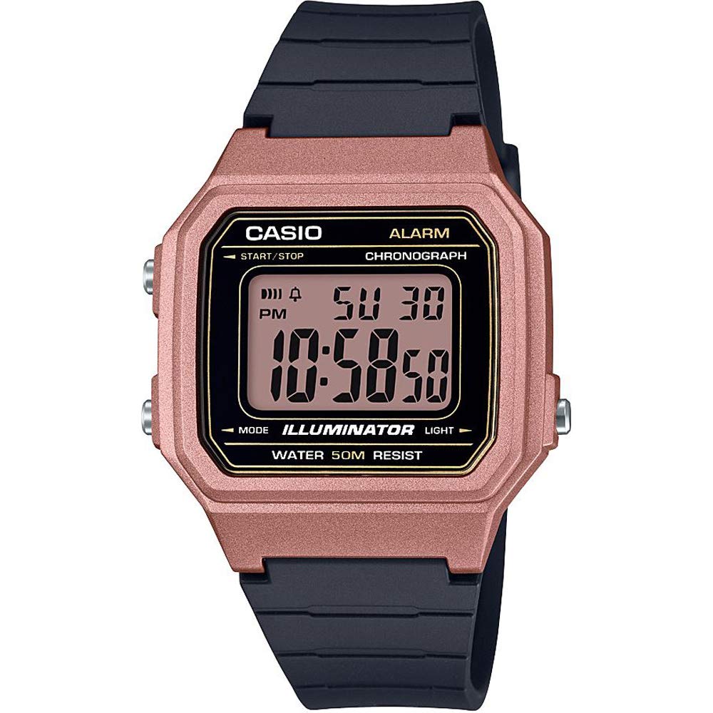 CasioReloj Digital de Cuarzo para Hombre con Pulsera de Resina W-217HM