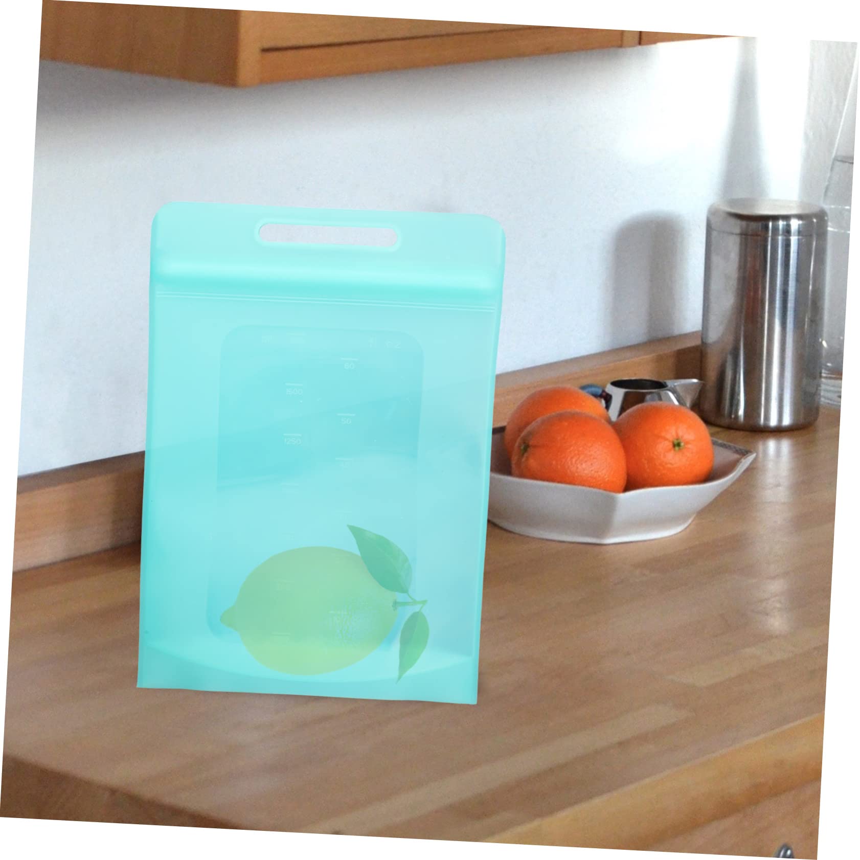 Bolsa de Almacenamiento de Silicona de 4 Piezas, Bolsa de Alimentos para el hogar, Bolsa de refrigerador para el hogar, Bolsa de Alimentos Reutilizable, Conveniente Bolsa para con