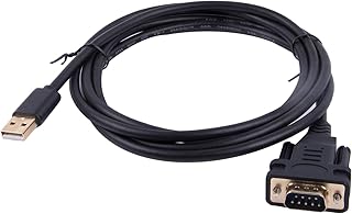 USB to DB9 RS232 Serial Adapter Converter Cable with FTDI Chip 6ft Support Win10/8/7/XP/Android/Mac/Linux/Vista (USB to DB9)