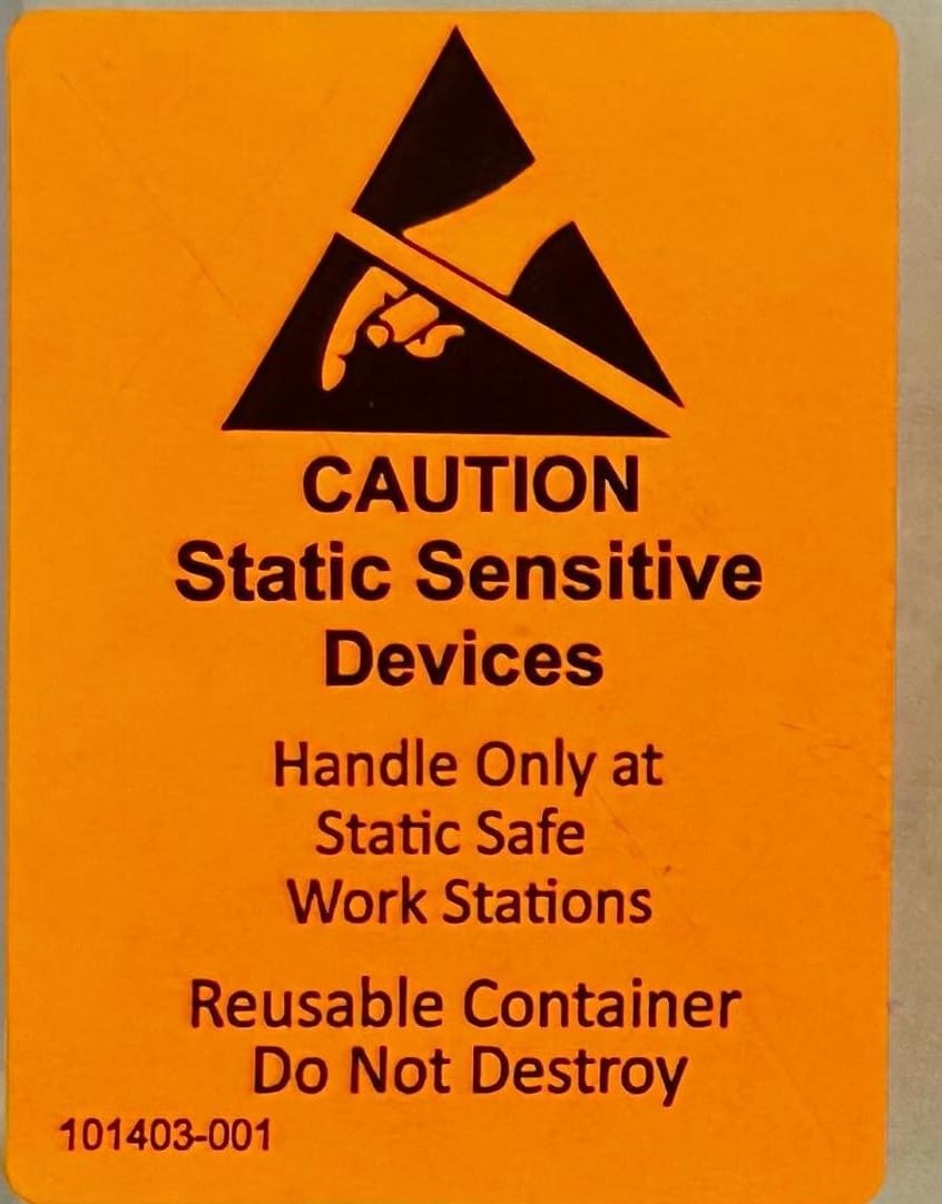 UREC-100 Pcs of ESD Anti-Static Sealing Caution Stickers and Clean Room Warning Caution Labels - Size 62mm X 45mm for Hard Disks and Electronics (B0CQ332GZ9) Amazon Price History, Amazon Price Tracker
