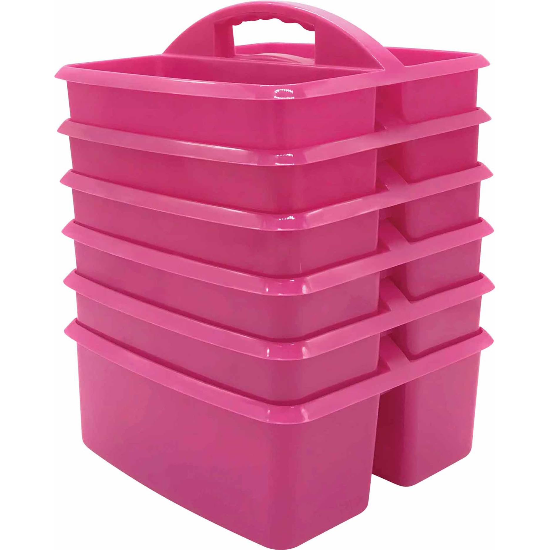 Boîtes de rangement en plastique rose pour en finir avec le désordre