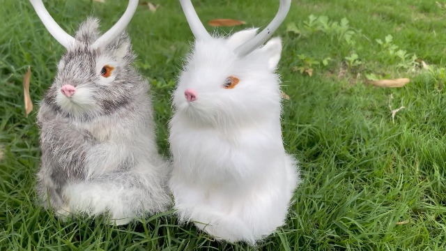 Amazon.com: FlyEgg 4 Color~Replica Jackalope Rabbit with