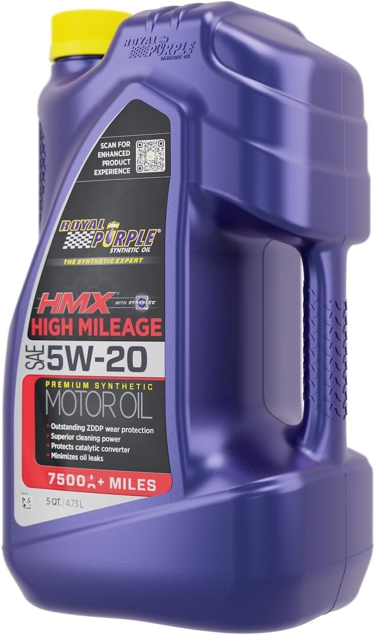 HMX w/Synerlec | High Mileage SAE 5W-20 Premium Synthetic Motor Oil |5 Quart | SKU: 17518