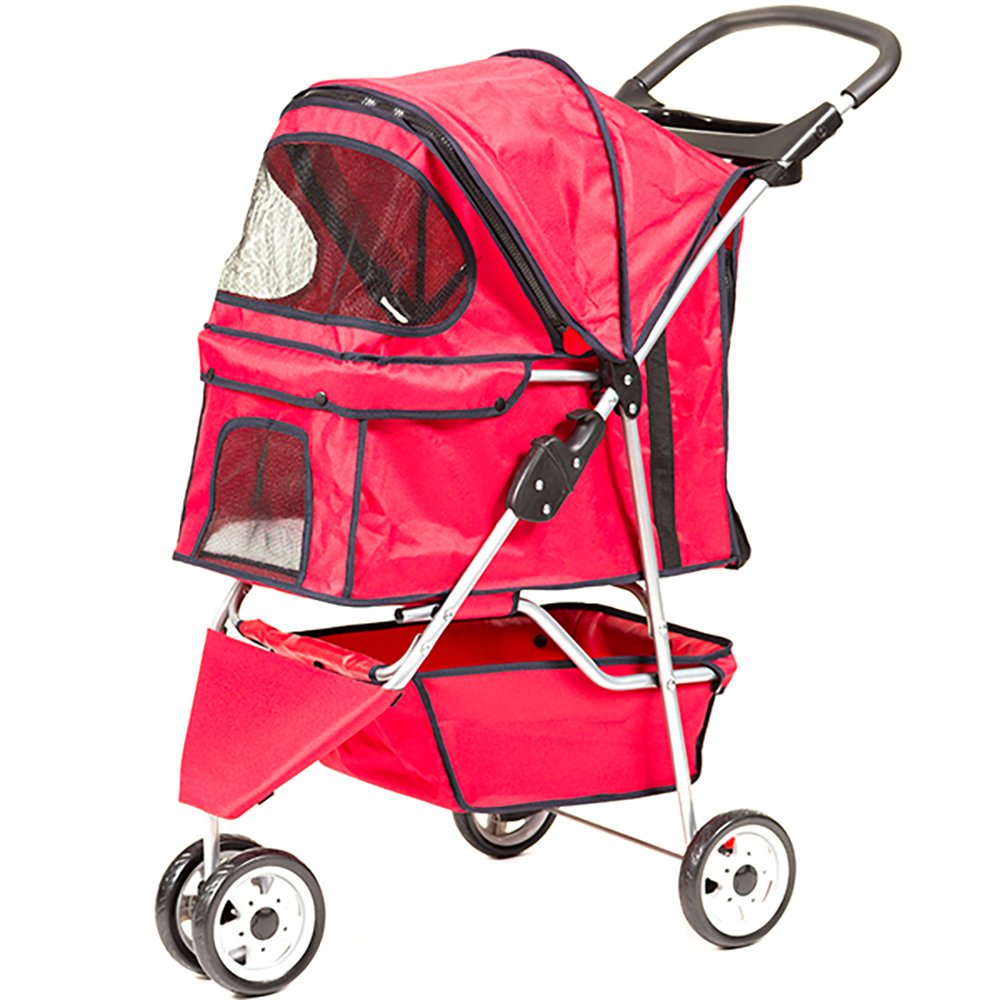 赤いペットカート 折りたたみ式 楽天市場】【】 赤色ペットカート 折りたたみ設計 中・大型犬