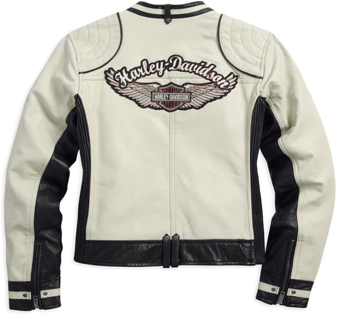 harley davidson white jacket