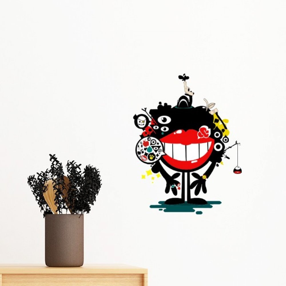 Sticker univers amovible pour décorer un mur de chambre sans peindre