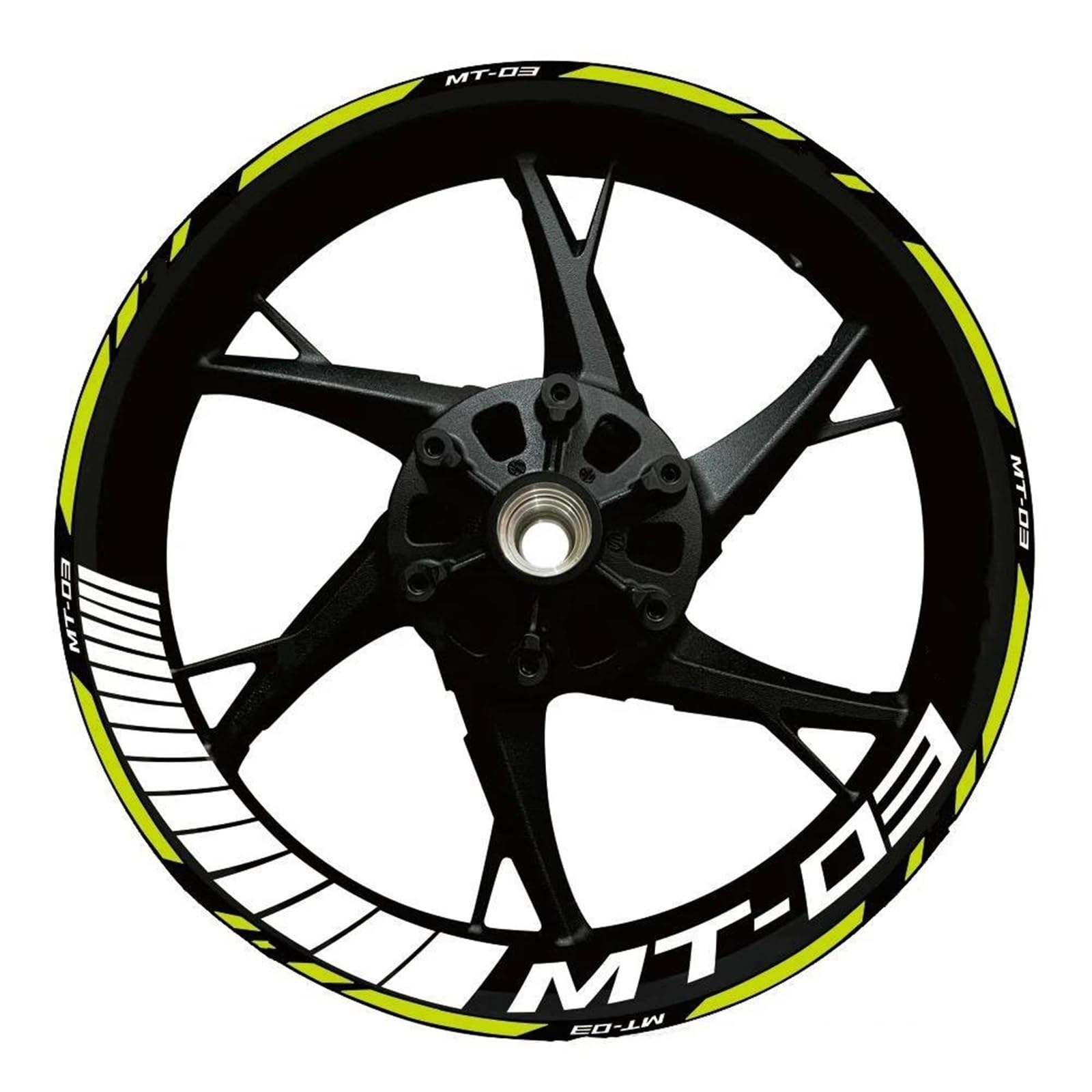 Piwine Style 6 Stickers Motorcycle Wheel Stickers Reflective Decals Rims For Yamaha Mt-03 Mt 03 Mt03 2020-2022(Style 6)
