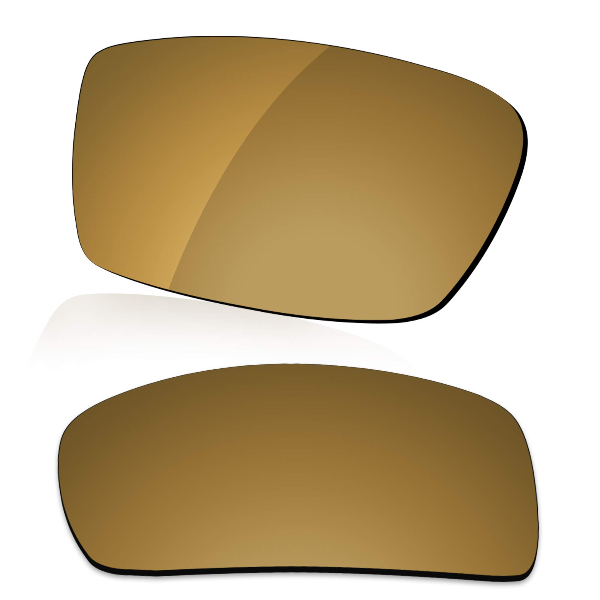 LenzReborn Polarized Lens Replacement for Oakley Gascan OO9014 Sunglass - Umber Gold - Polarized Mirrored