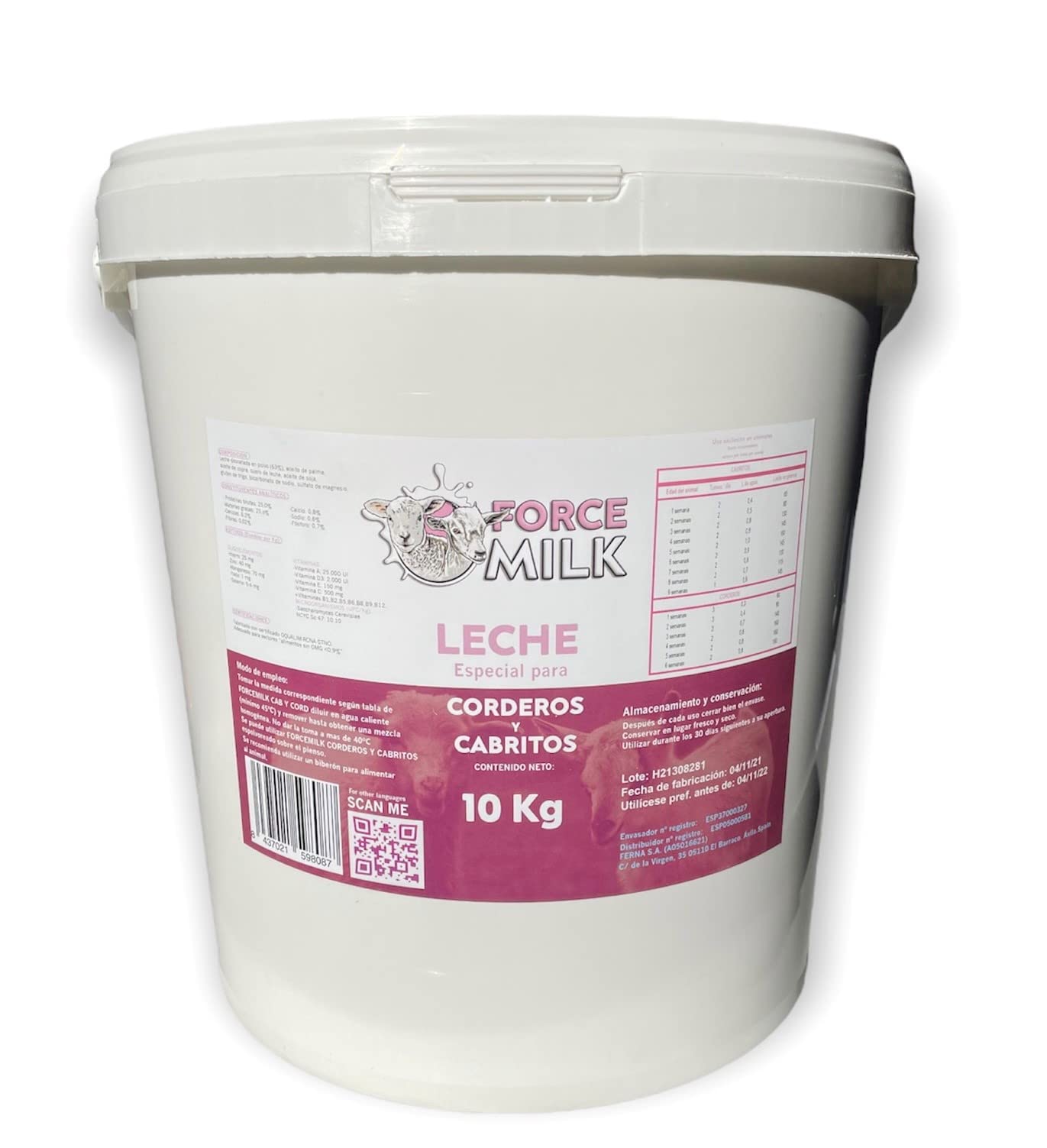 Cabritos y Corderos 10 Kg Leche en Polvo