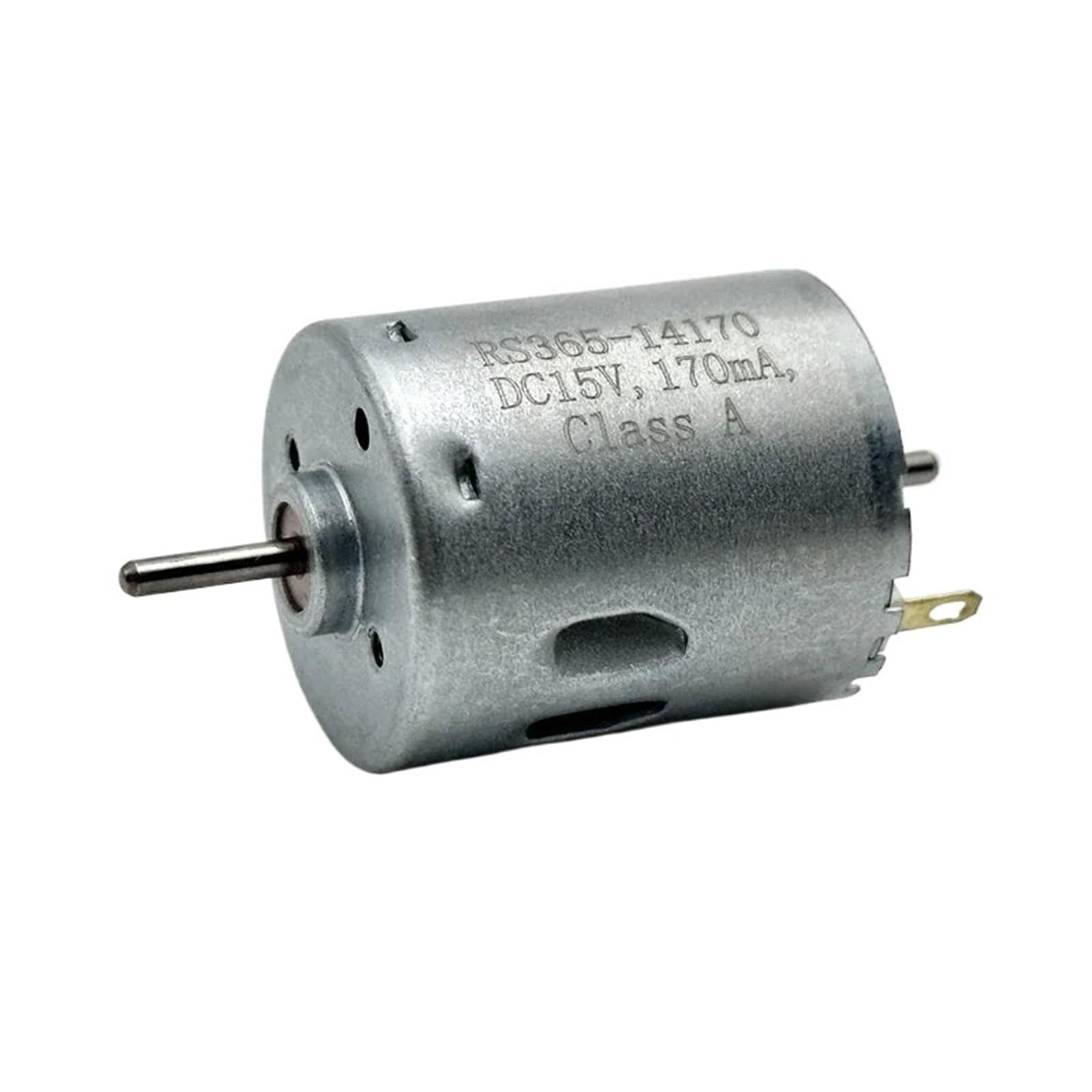 1 mini motor RS-365SH-14170 DC 6V-24V 10300RPM doble eje de 2,3 mm cepillo eléctrico de carbono para aspirador robot barredora