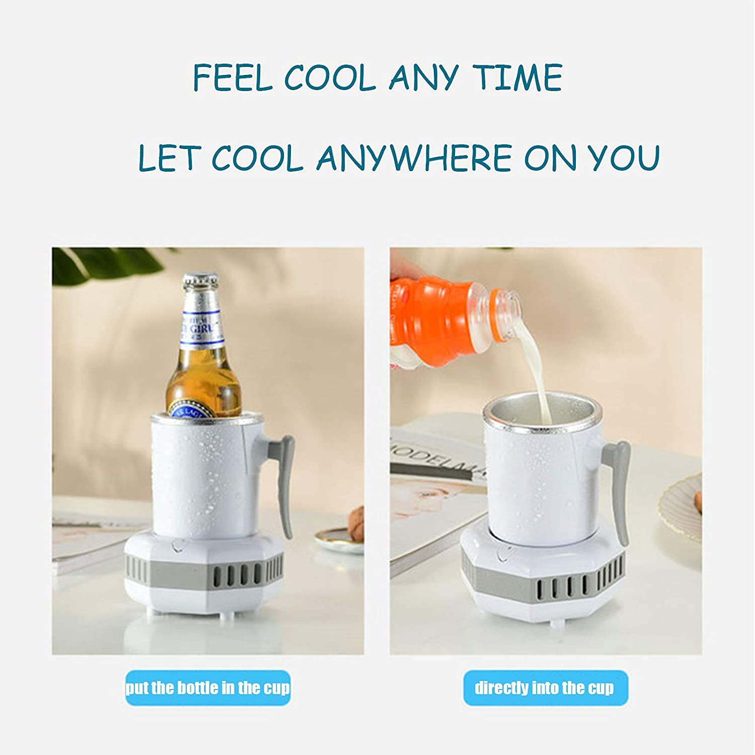 Encimera portátil Pequeña máquina de Fabricantes de Hielo Mini Mini Bebidas Inteligentes Taza de Bebidas Inteligentes Fabricante de Hielo máquina de Hielo de Hielo Fiesta en casa