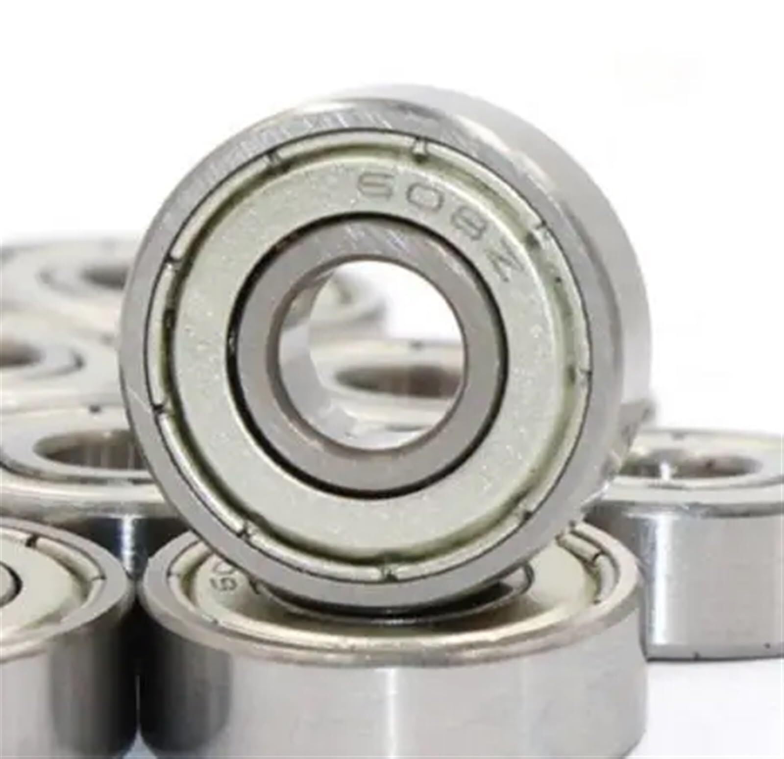 Cuscinetti, 50/100 pezzi doppia schermatura in miniatura in acciaio ad alto tenore di carbonio singola fila 608ZZ 2RS ABEC1 cuscinetto a sfere a gola profonda 8 * 22 * 7 8x22x7mm 608 ZZ(100pcs,608ZZ)