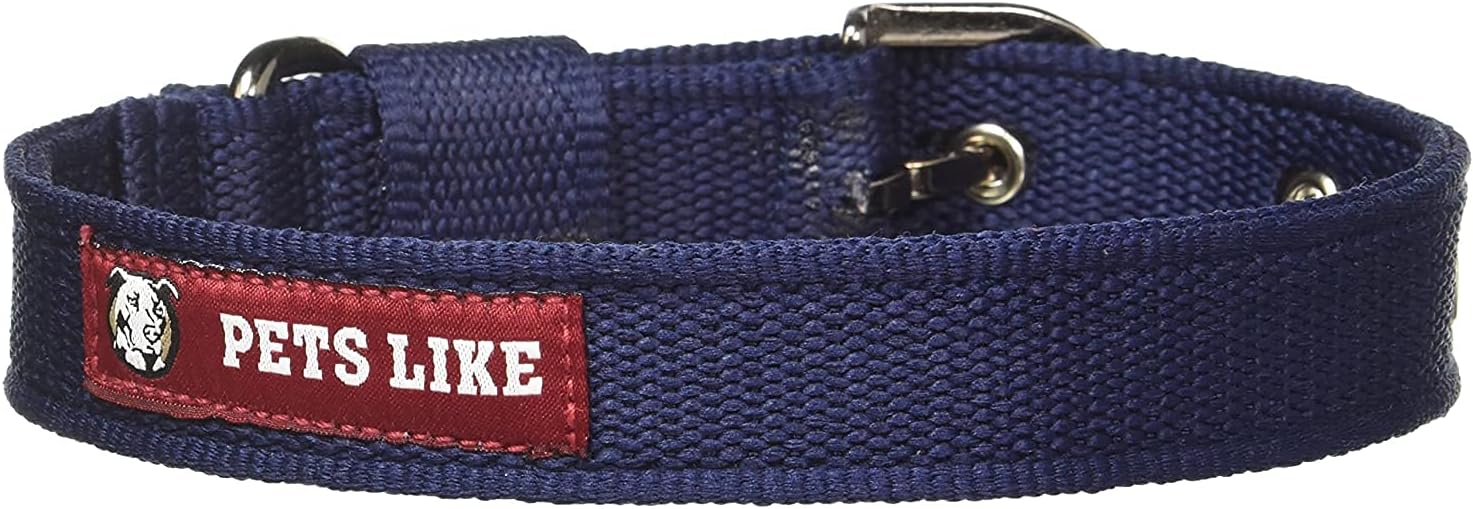 - Nylon Poly Collar,Navy Blue (25Mm),Dog,Large