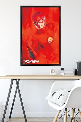 Miniatura 6 de Trends International DC Comics TV - The Flash - Póster de pared de arte clave, 22.375 x 34 pulgadas, versión enmarcada en negro
