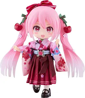 グッドスマイルカンパニー キャラクター・ボーカル・シリーズ01 初音ミク ねんどろいどどーる 桜ミク ひろはこ 2025Ver.（弘前） 布 磁石 プラスチック製 塗装済み可動フィギュア ノンスケール 専用台座付属 全高約140mm