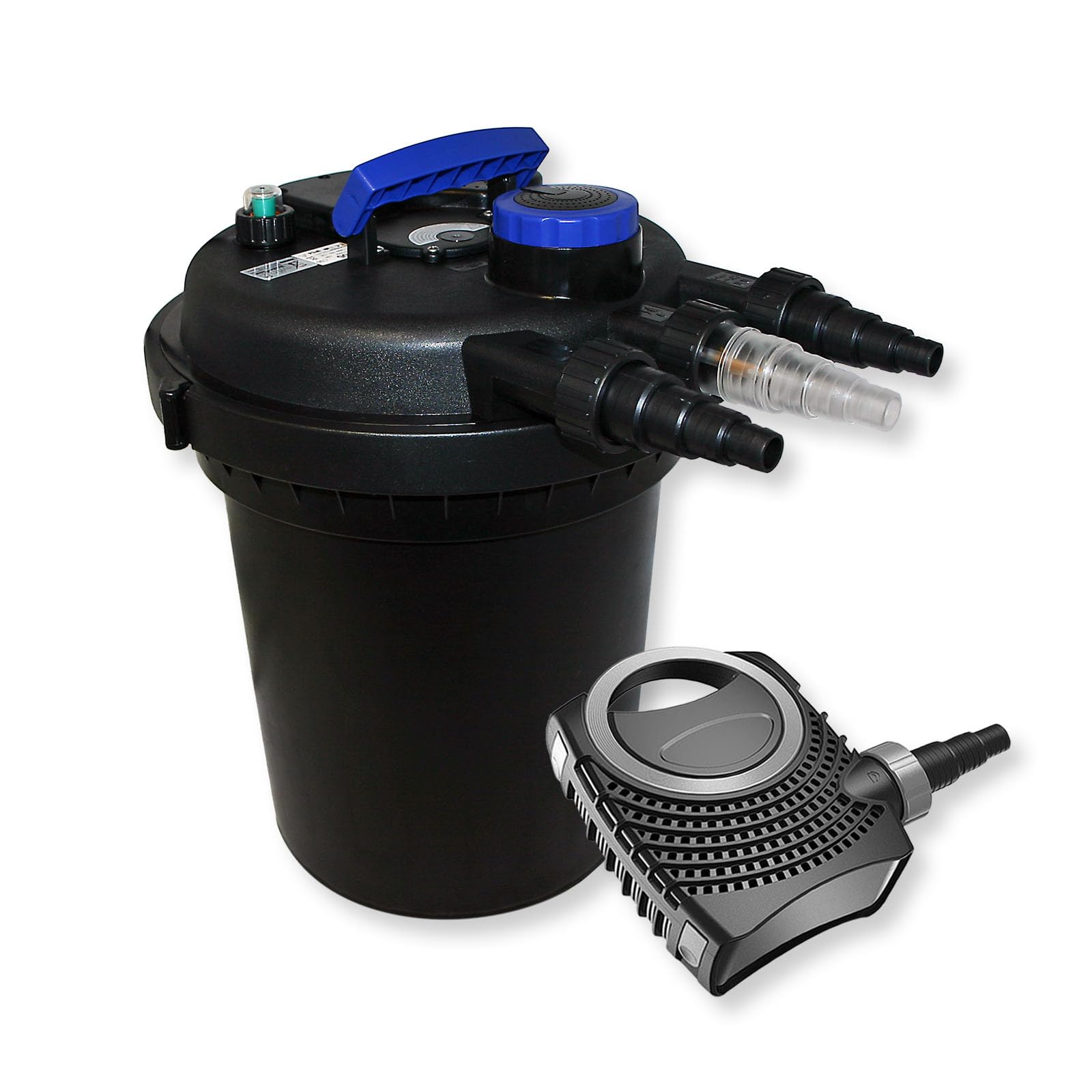 Kit de filtro estanque presión 10000 clarificador estanque UVC 11 W 70 W bomba de bajo consumo tipo