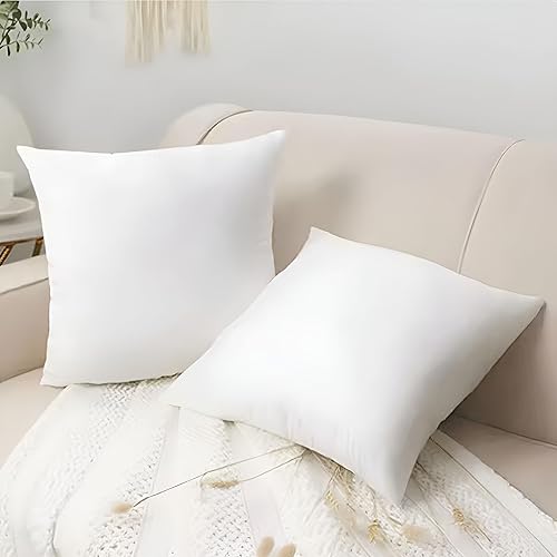 Miniatura 9 de AzulHome Relleno de almohada de 18 x 18 pulgadas, almohadas de exteriores, resistentes al agua, relleno de cojín de forma cuadrada para jardín,