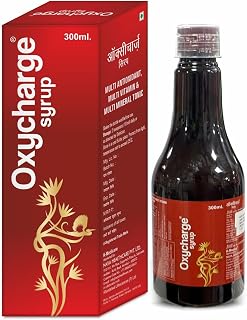 OXYCHARGE Lycopene Multivitamin and Mineral Syrup 300 ML for Overall Health, Radiance, Strong Bones & Immunity for Men and... Price In India