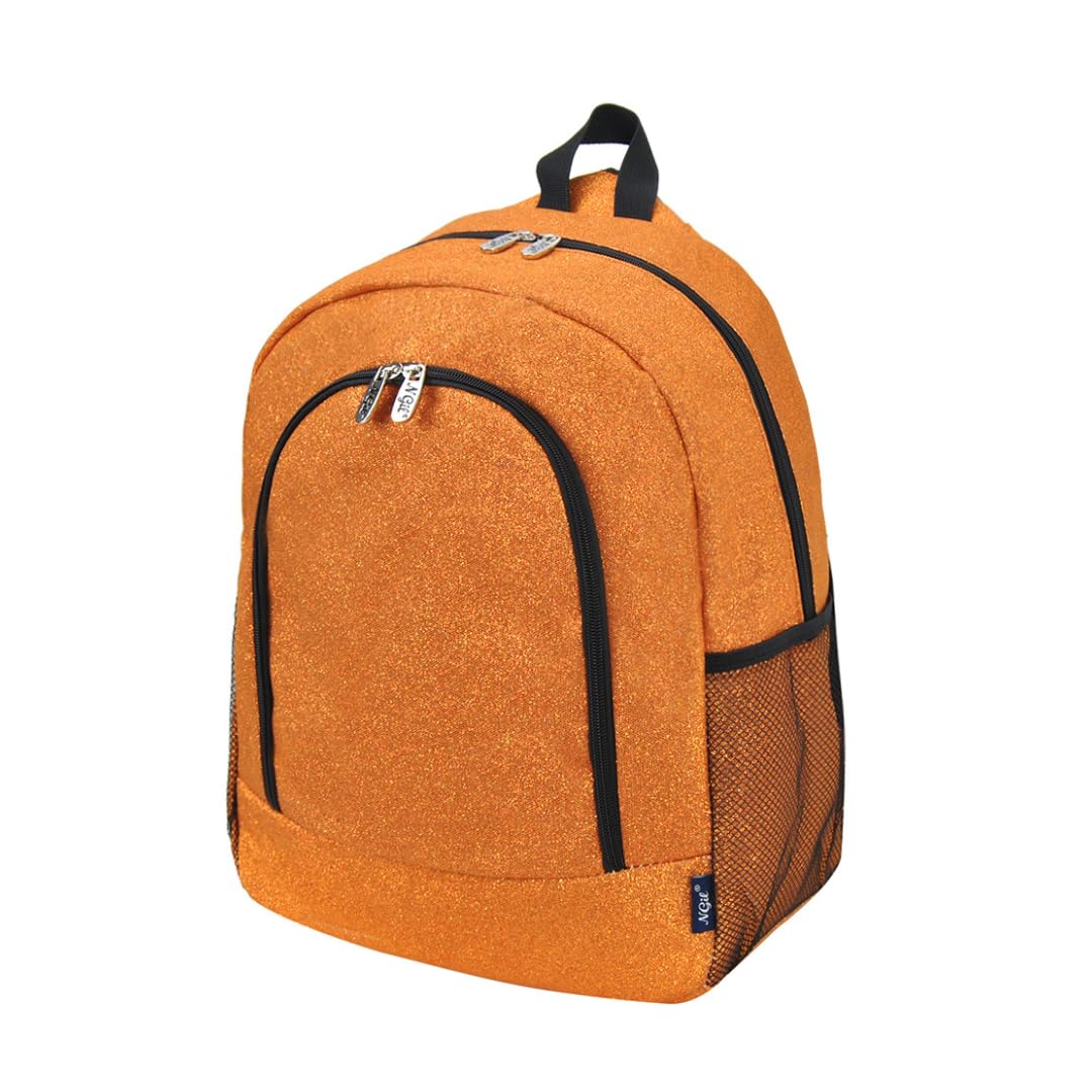 NGIL Canvas School Backpack (Glitter-Orange)