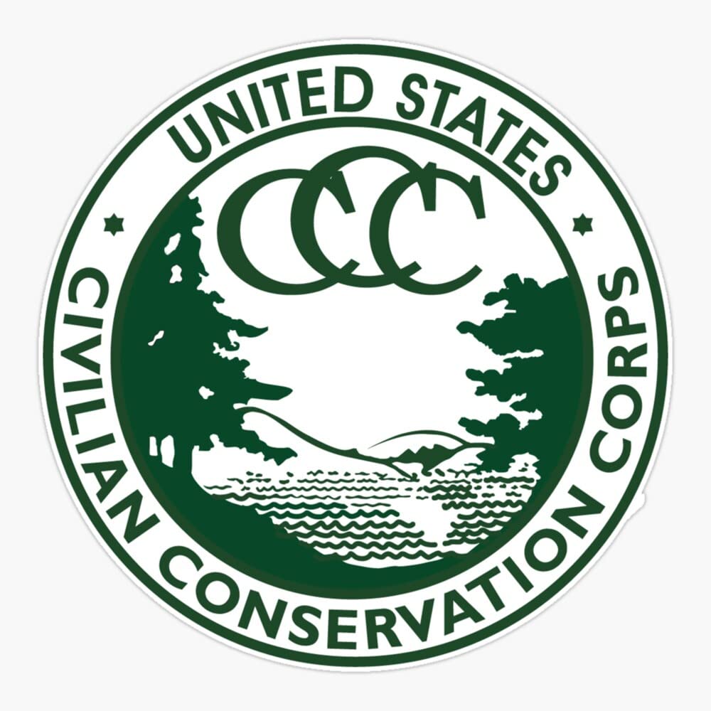Civilian Conservation Corps Vintage CCC 1940s America Gift Sticker Bumper Sticker Vinyl Decal 5"