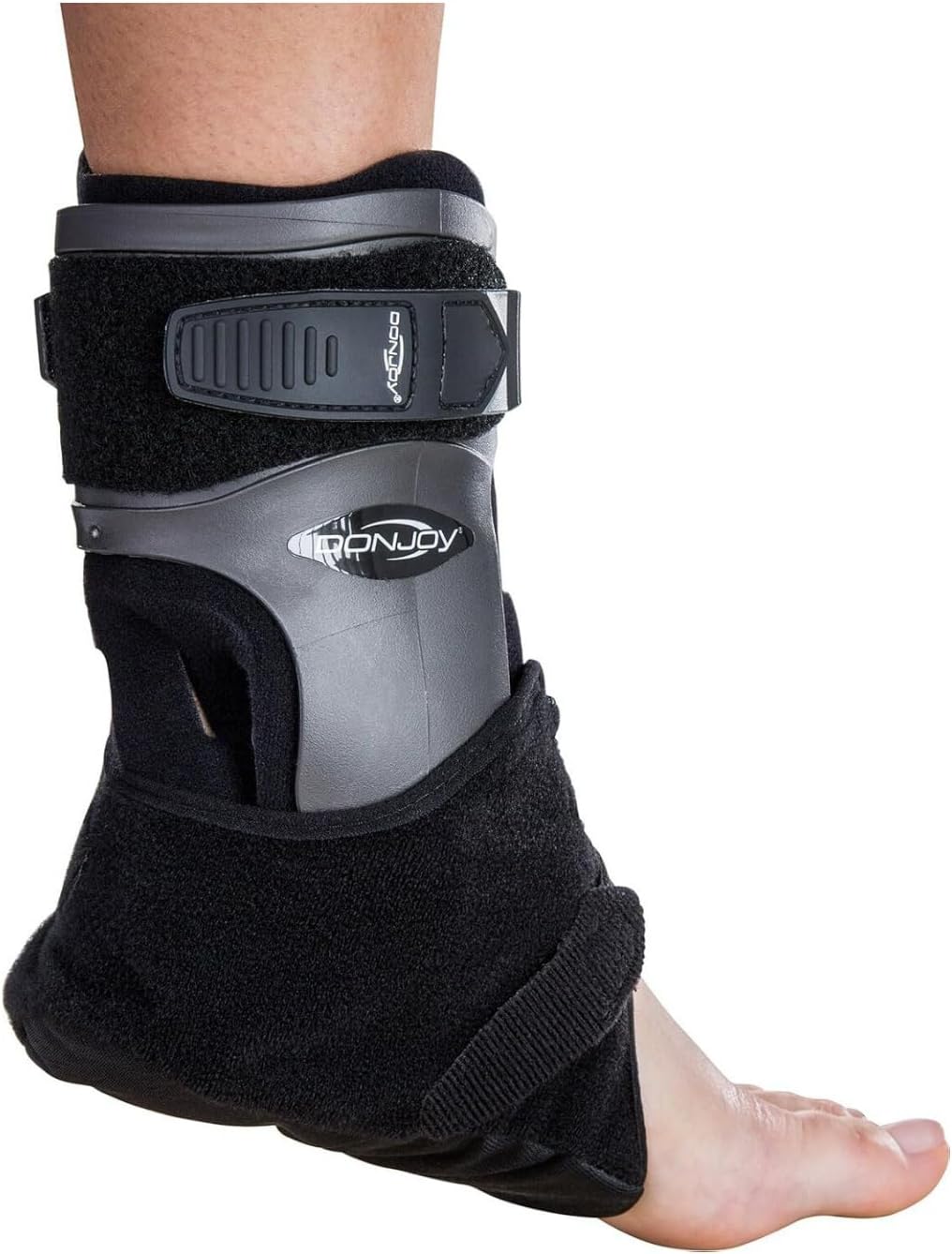 DonJoy Velocity Ankle Brace for Standard Size Left Calf with Low Profile Comfortable Design, Lightweight Construction, and Anatomically-Designed Bilateral Hinges (Medium, Extra Support)