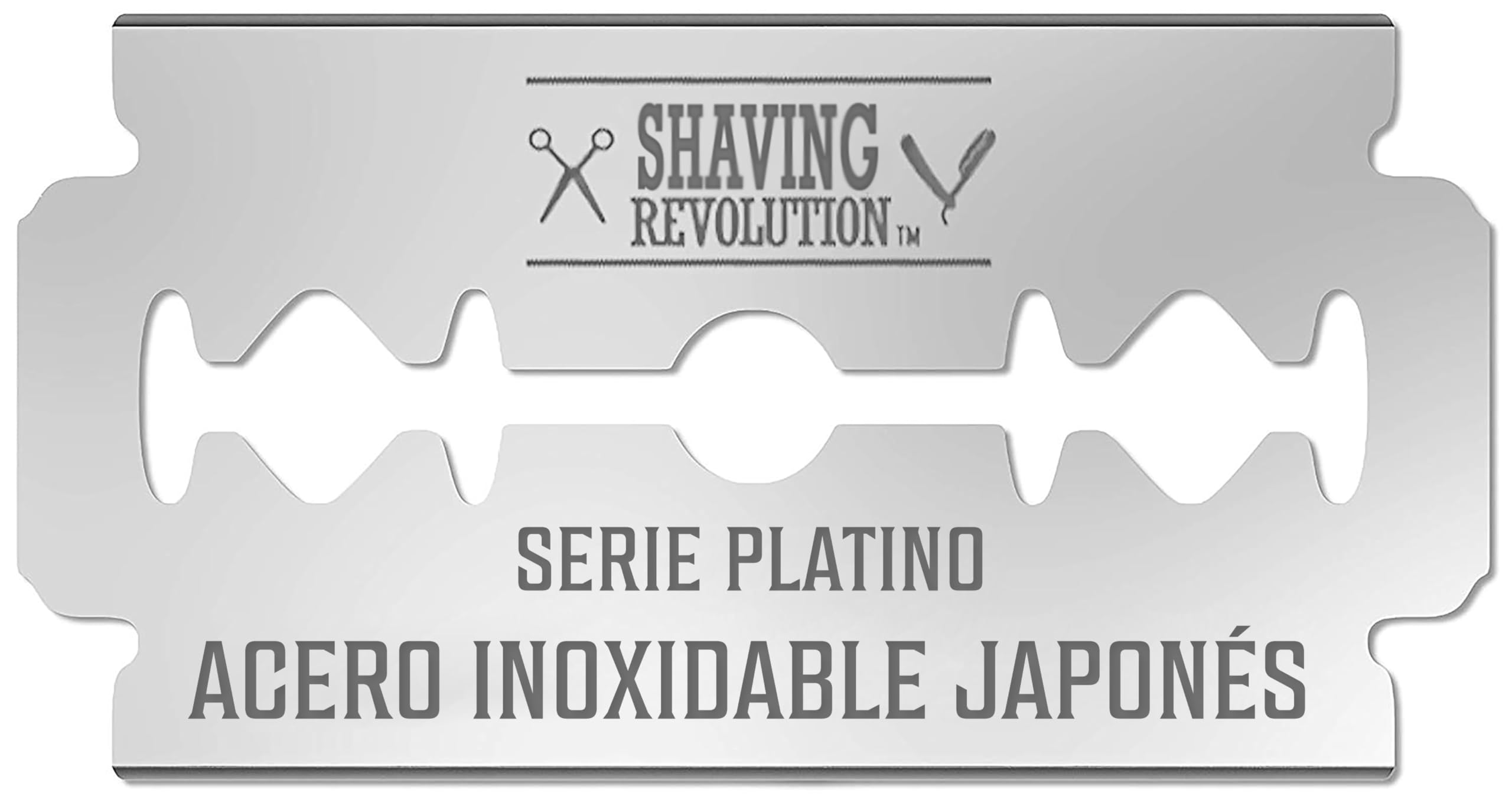 Shaving Revolution 50 Cuchillas De Afeitar Doble Filo- Hojas De Acero Inoxidable Japonés- Clasicas Para Un Afeitado Suave, Preciso.