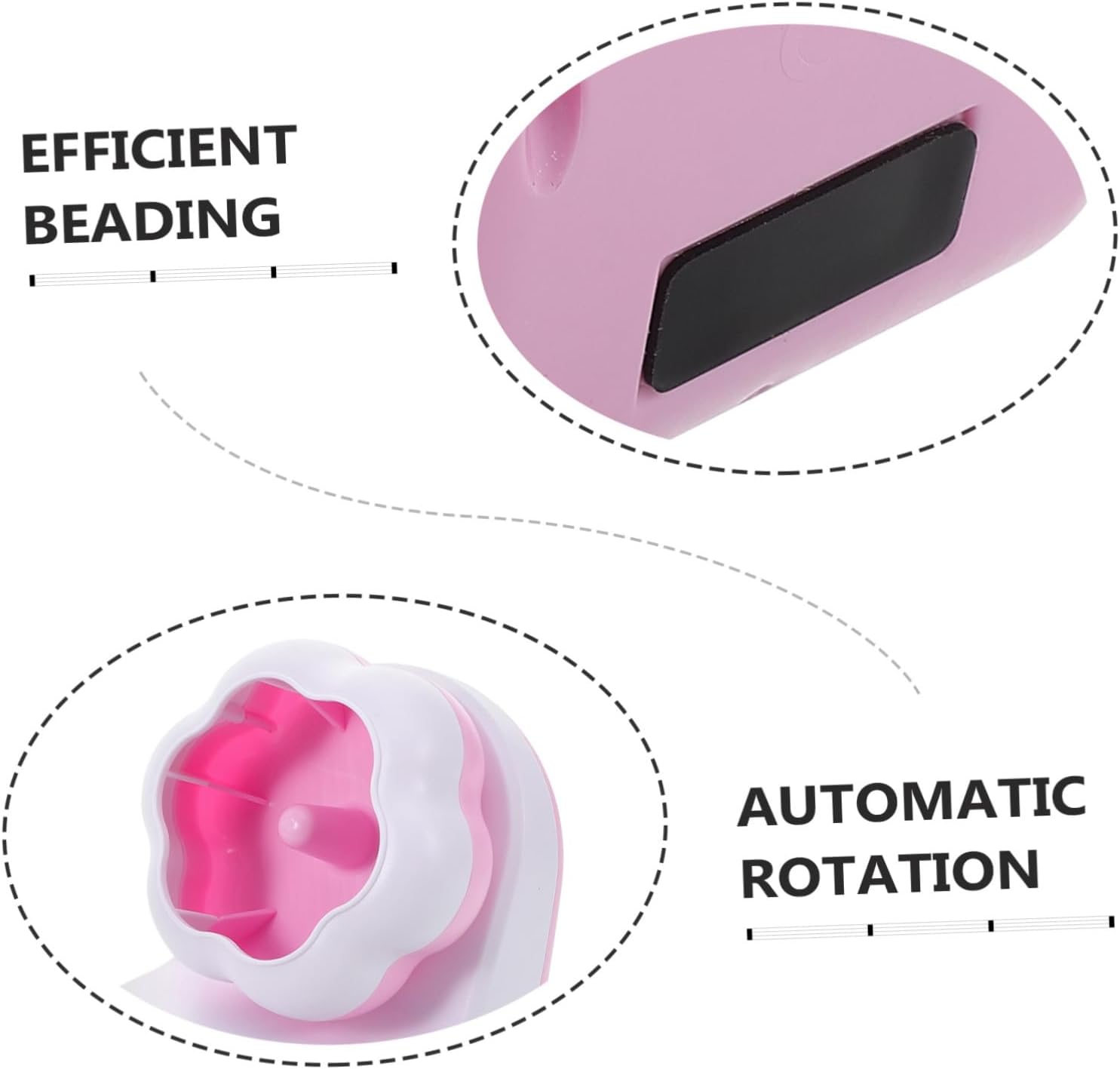 Lurrose 1set Electric Bead Tool for Jewelry Making Automatic Rotating Bowl Beading Device High Efficiency for Bracelets and Necklaces Versatile Beading for All Bead Types