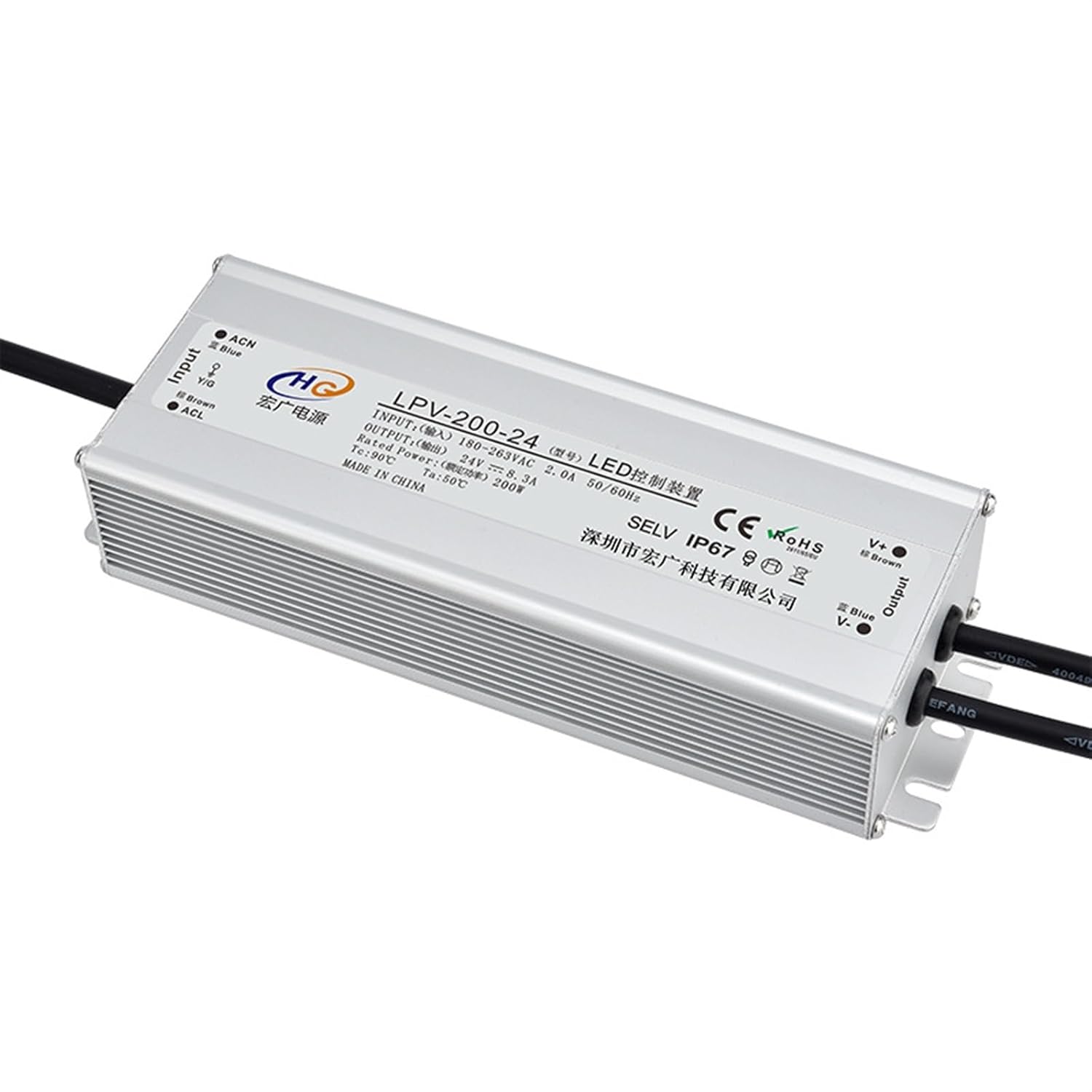 36V45V48V200W250W ultrasonic Atomizer humidifier Four Heads and six Heads Waterproof and Moisture-Proof Power Supply(LPV-200-12)