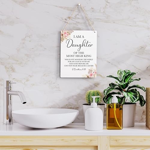 Miniatura 5 de Arte de pared con texto inspirador, versículos bíblicos 2 Corintios 618, letrero colgante de madera para oración, regalo religioso, decoración de