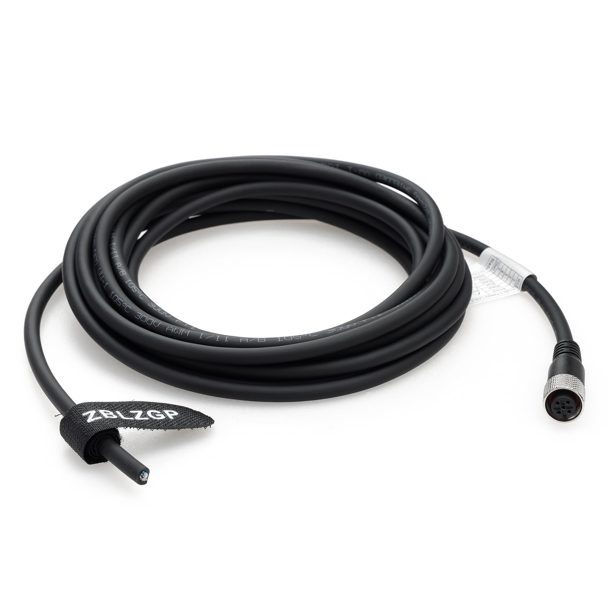 Connettore sensore M12 5 pin maschio femmina attuatore segnale industriale schermato cavo (dritto 5 pin femmina, 8 m)