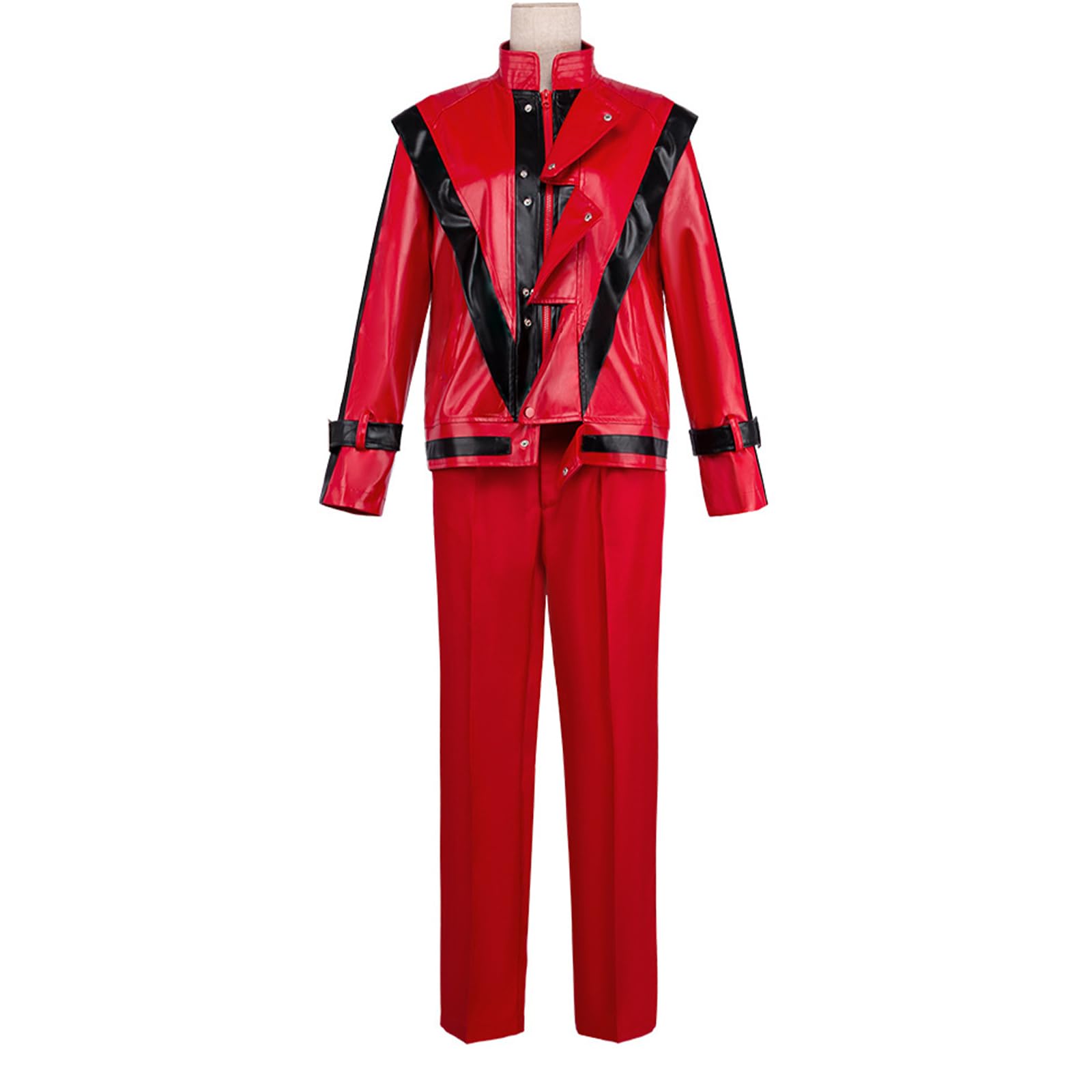 Michael Costume Accessories MJ Merch 80s Dancer Fancy Dress Sets for Party