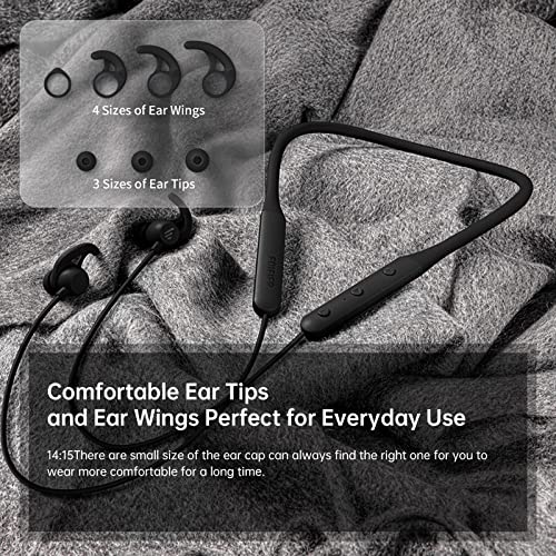 Edifier Bluetooth Wireless Active Noise Cancelling Earbuds – Neckband Headphones 13Hrs Playtime,Ip55 Waterproof Stereo Earphones For Gym Running Compatible With Iphone And Android,W280Nb Black #TOP3