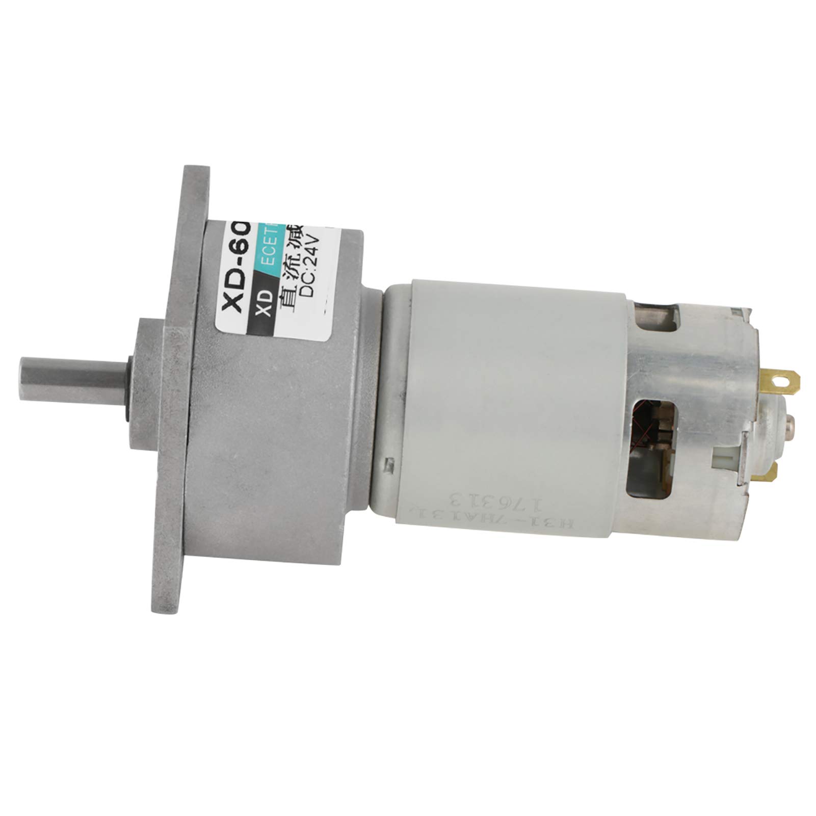 Dioche Motoriduttore, DC 12/24V 35W CW/CCW Mini Riduttore di velocità Regolabile(Torre 24V600)