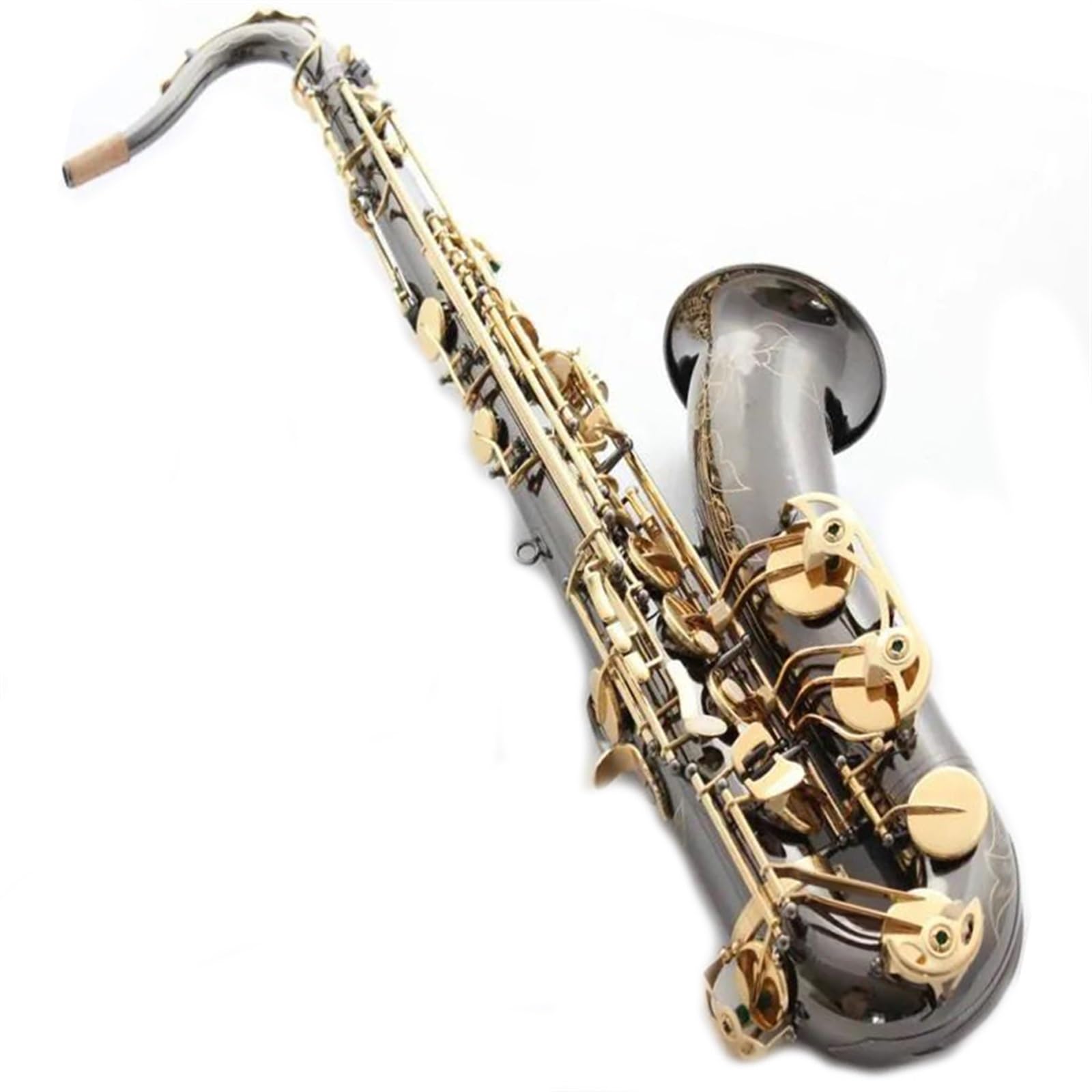 Saksofon Japan Saksofon Tenorowy B Flat Saksofon Tenorowy Gra Profesjonalnie. Instrument Muzyczny Czarne Złoto