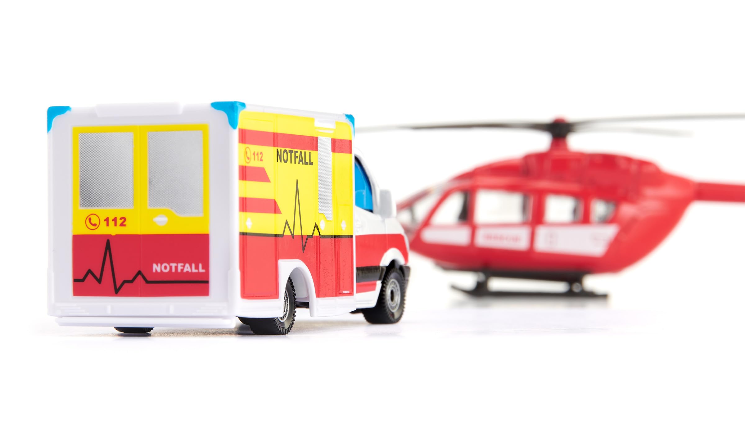siku 2113, Sprinter Mercedes-Benz, Camion dei pompieri, 1:50, Metallo e Plastica, Rosso, Portiere apribili