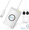 NFC Reader Writer IC Card Reader Writer NFC Smart Card Reader ACR122U NFC RFID Reader Contactless Compatible with Windows 10 Mac OS 10.15
