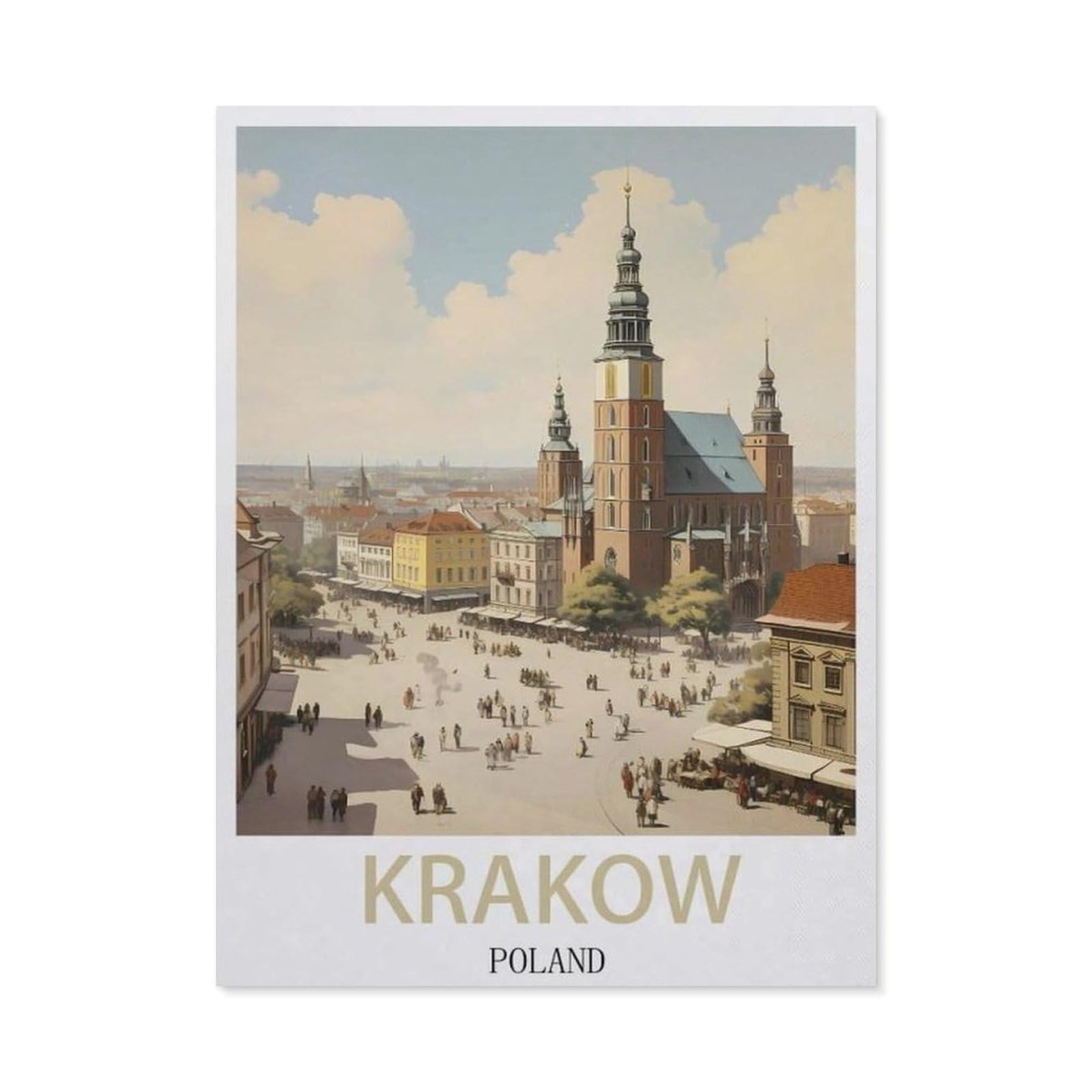 Metal Signs，Poland Krakow(20x30cm）