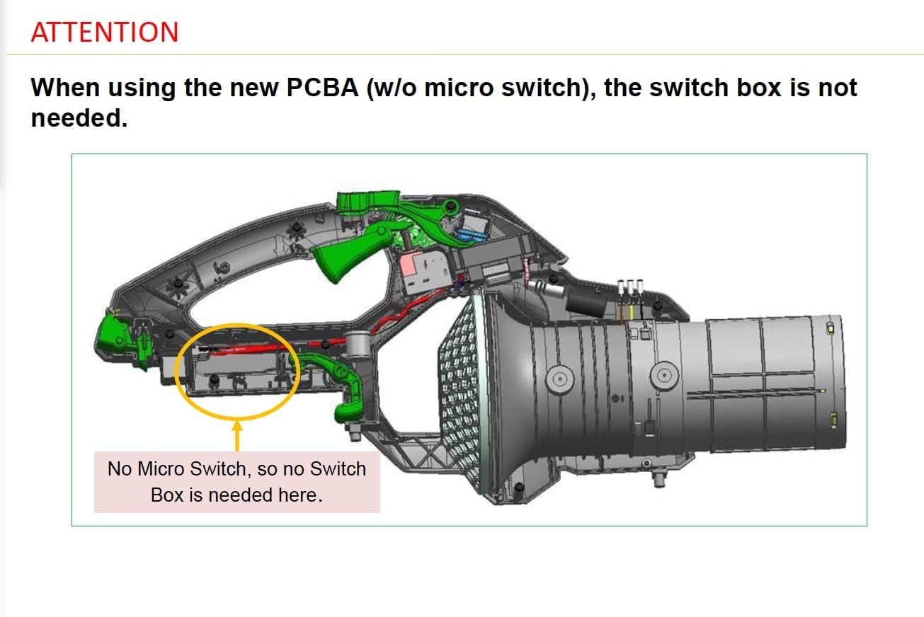 EGO Power+ Parts 2830244003 - Conjunto eléctrico (nueva versión) para soplador de hojas de mano LB6500 y LB6700