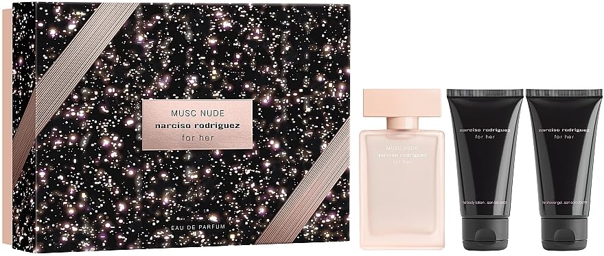 Zestaw Narciso Rodriguez Musc Nude Edp 50 ml + Body 50 ml + Żel 50 ml Produkt do pielęgnacji skóry